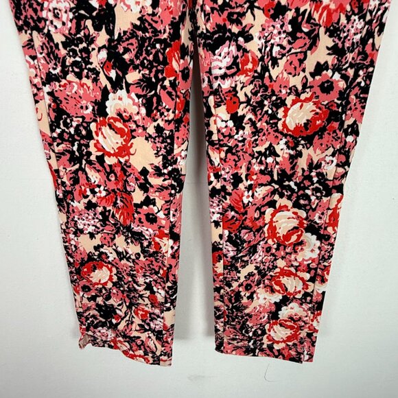 NWT Lysse High Waist Stretch Floral Print Ankle Pants Bold Garden Size XS NEW - Picture 3 of 10